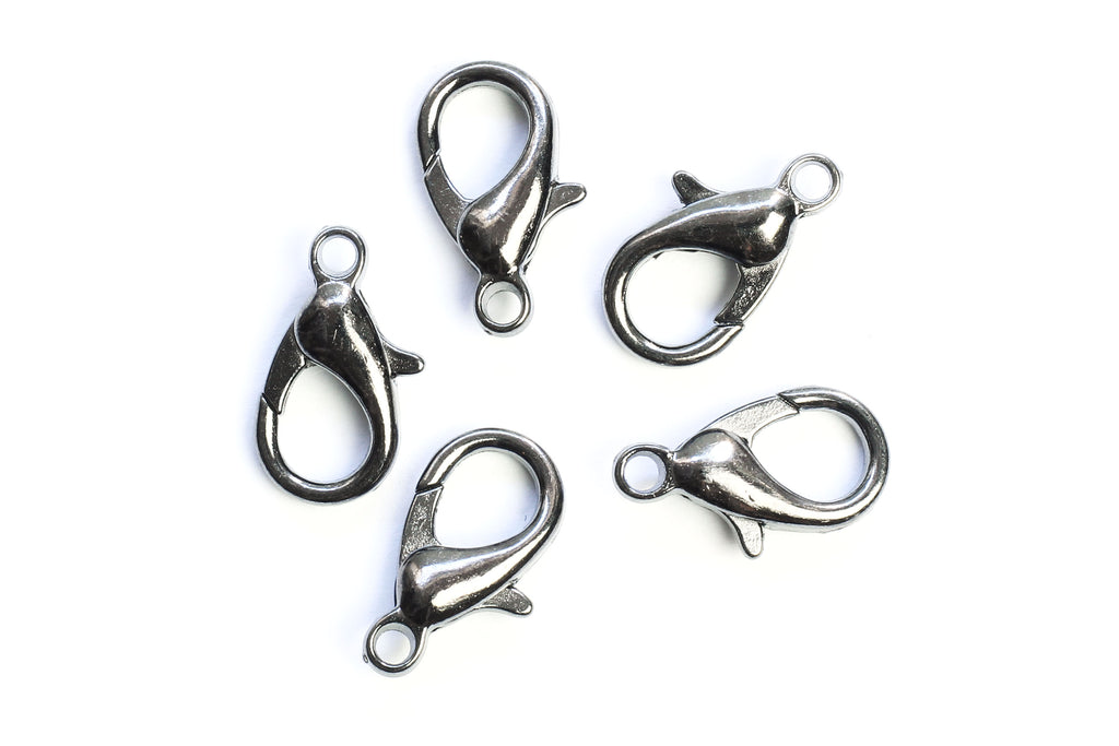 Kerrie Berrie Jewellery Making Black Pewter 15mm Lobster Clasp Jewellery Clasps