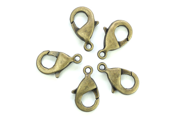 Kerrie Berrie Jewellery Making Brass 15mm Lobster Clasp Jewellery Clasps
