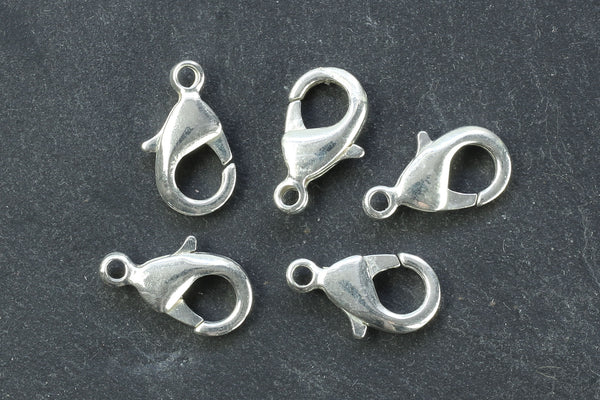 Kerrie Berrie Jewellery Making Silver 15mm Lobster Clasp Jewellery Clasps