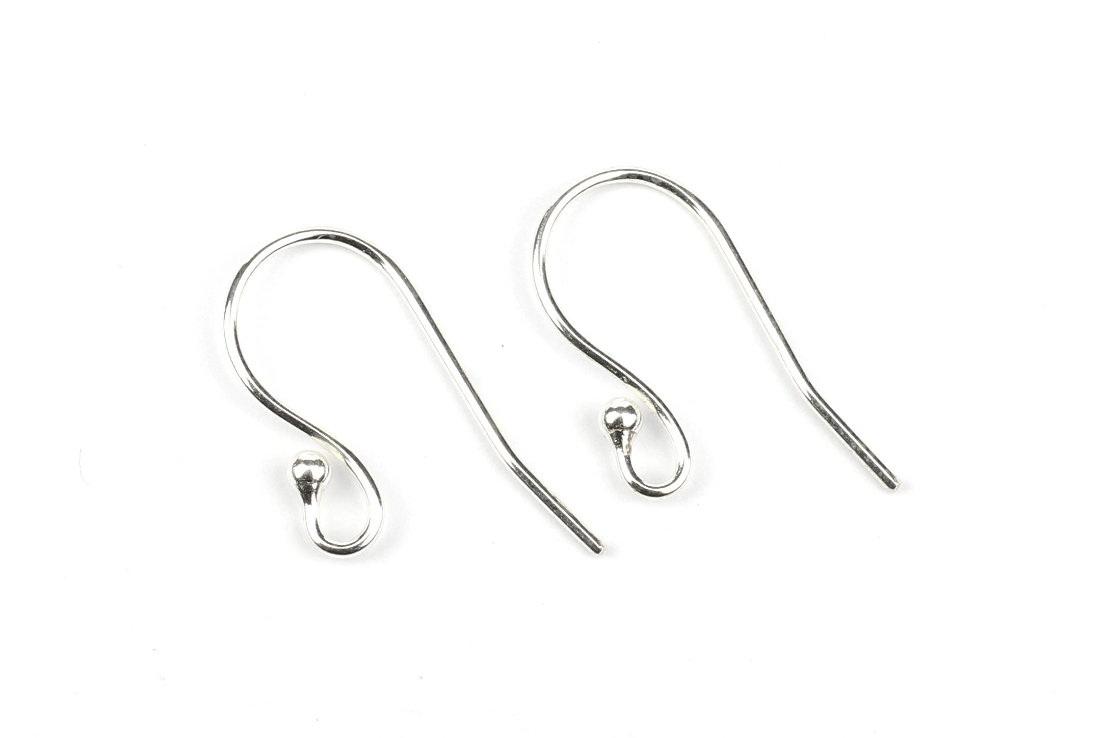 Sterling Silver French Hook Ear Wires (Pair) - Main Image