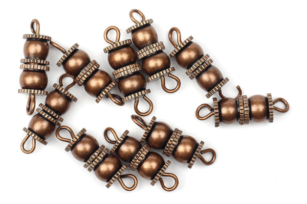 Kerrie Berrie Jewellery Making Antique Brushed Copper 18mm Screw Clasp Jewellery Clasps