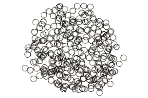 Kerrie Berrie Black 5mm Split Rings for Jewellery Making