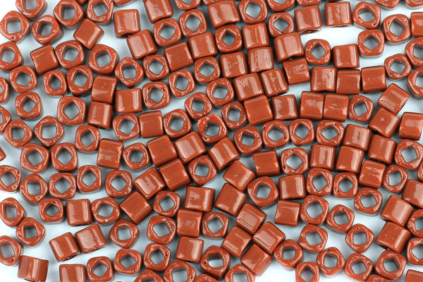 Kerrie Berrie Square Seed Beads for Jewellery Making UK Delivery in red brown
