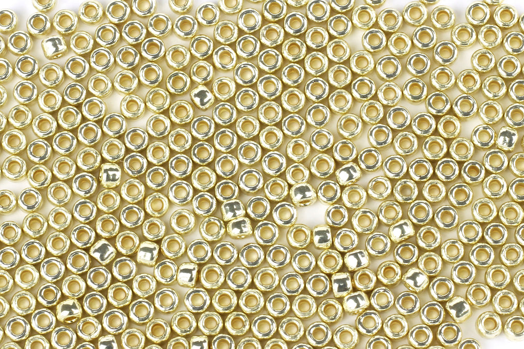 Kerrie Berrie UK Seed Beads for Jewellery Making in Lighter Gold