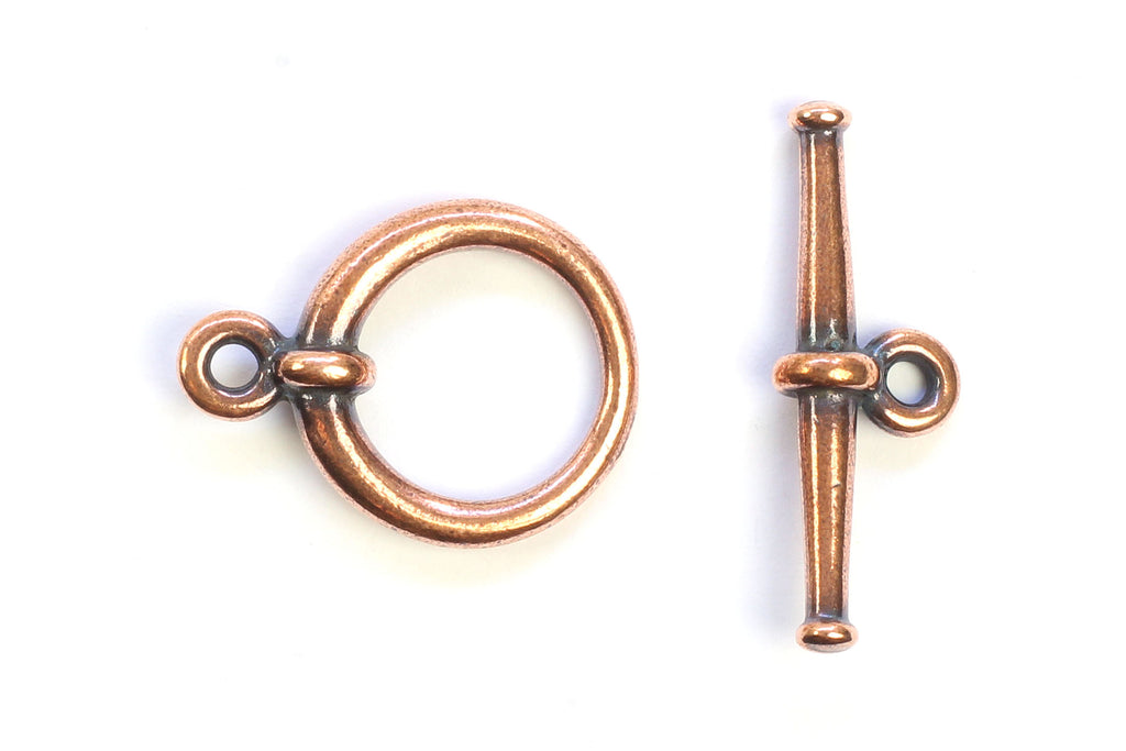 Kerrie Berrie copper Tierracast Toggle Clasp for Jewellery Making Toggle Necklace 