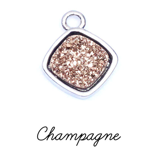 Kerrie Berrie UK Druzy Charms for Jewellery Making Drusy Bead Charm Pendants for Making Jewellery at Home