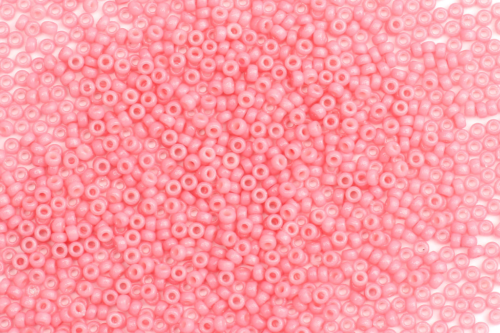 Kerrie Berrie UK Seed Beads for Jewellery Making Miyuki Size 15 Seed Beads in Coral Pink