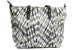 Grey Shibori Tote Hand Bag with Detachable Strap