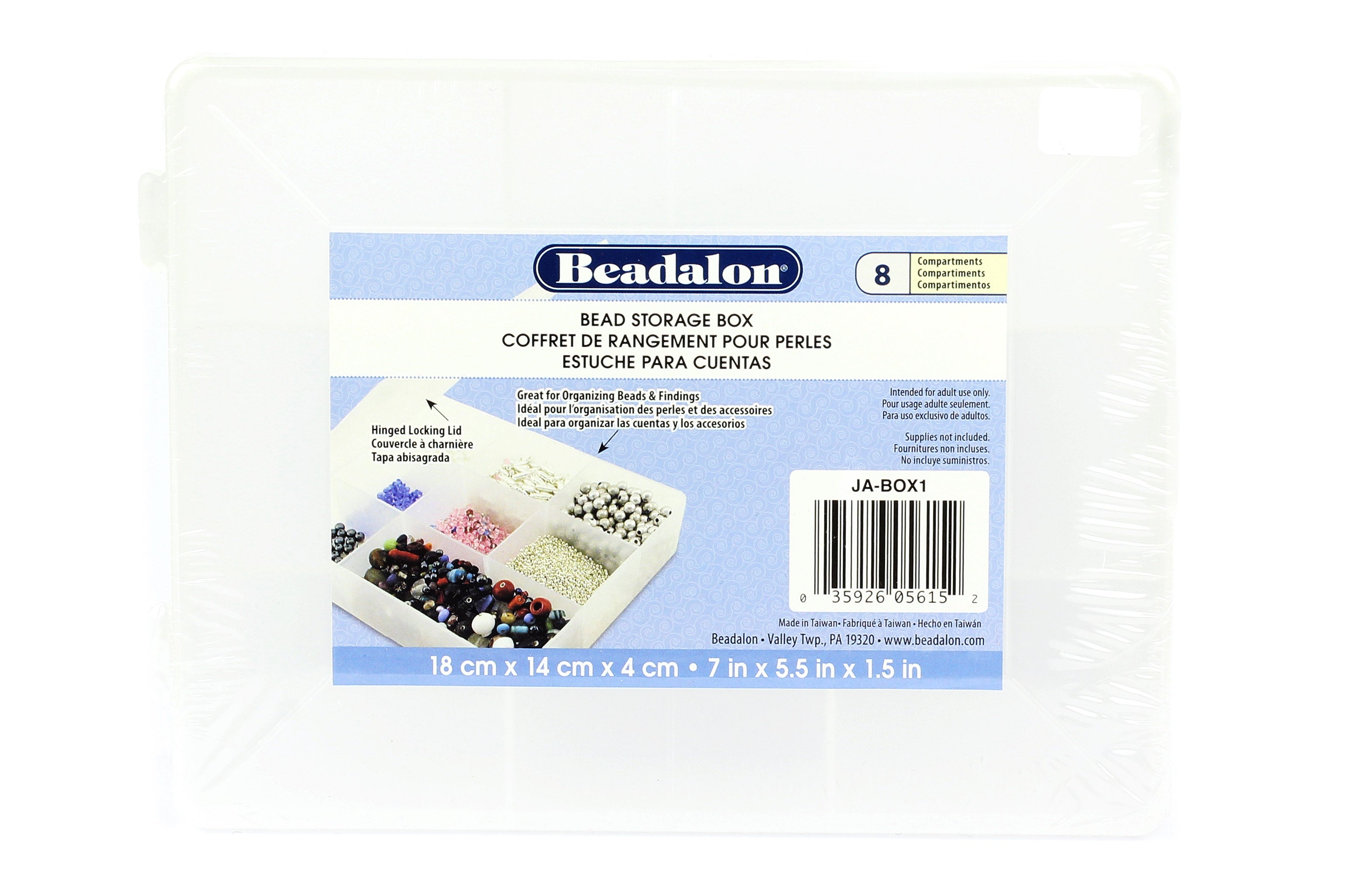 Beadalon 8-Compartment Bead Storage Box – KerrieBerrie Beads & Jewellery