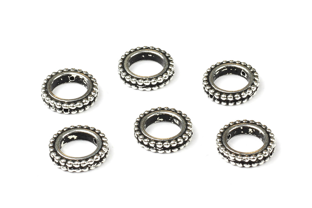 Kerrie Berrie UK Tierracast Silver Plated Round Bead Frames for Jewellery Making