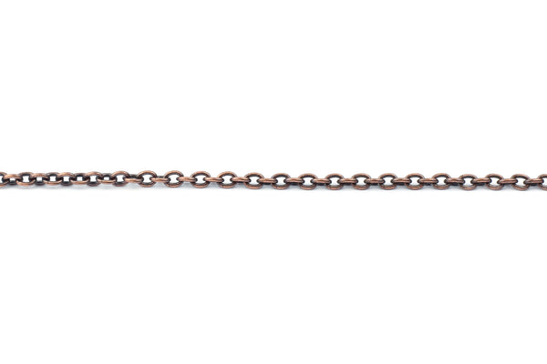 2mm x 3mm Tierracast Brass COPPER Plated Cable Chain