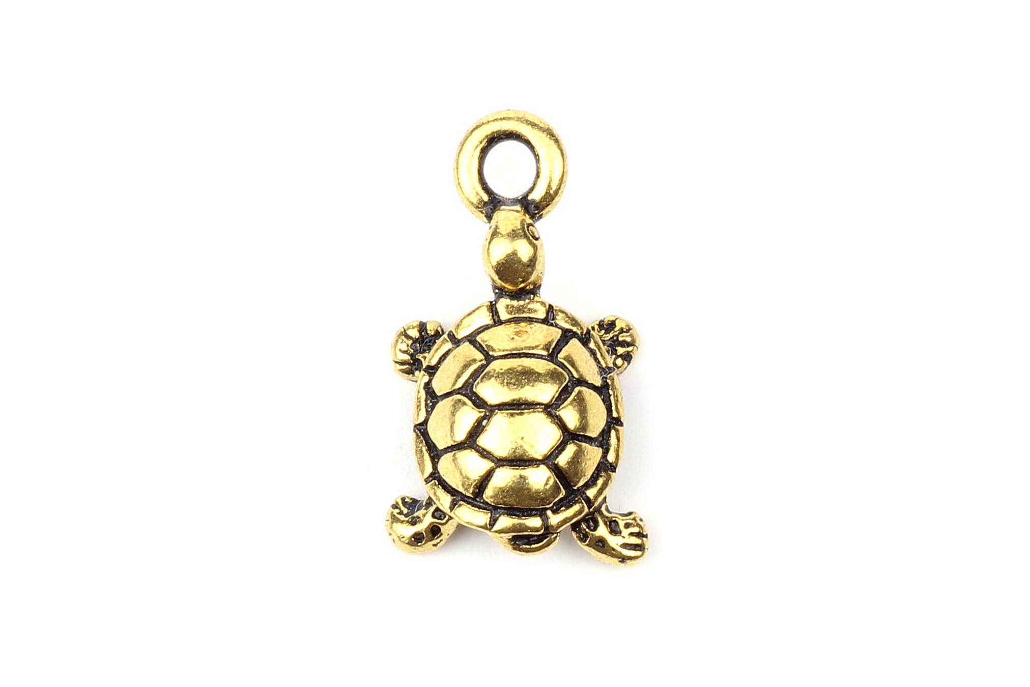 Gold discount turtle charm