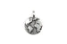 Silver-plated Tierracast Earth / World / Globe Charm