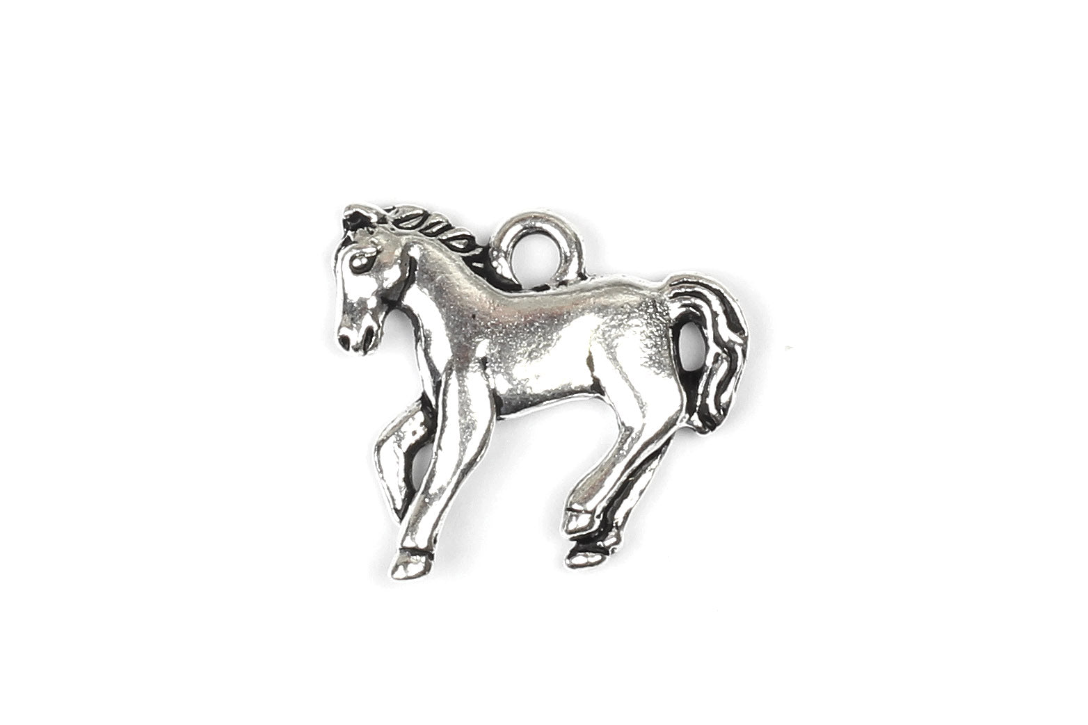 Silver horse charms hotsell