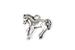 Kerrie Berrie Tierracast Silver Horse Charm for Jewellery Making