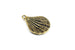 Kerrie Berrie UK Tierracast Gold Plated Shell Charm for Jewellery Making