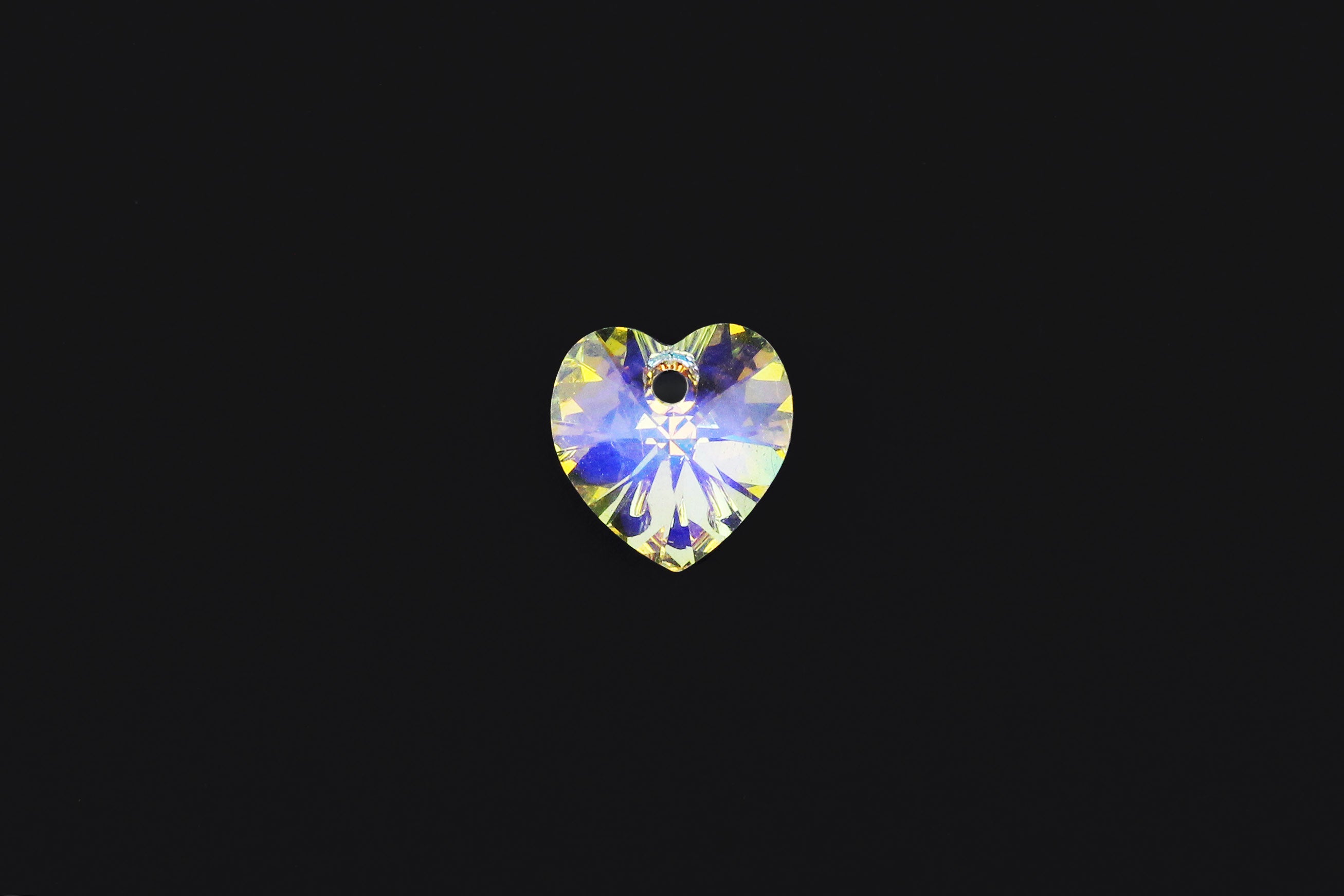 Swarovski crystal hot sale heart charm