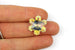 Swarovski AB Snowflake Bead Charm Pendant