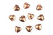 Kerrie Berrie Jewellery Making Supplies Large Copper Heart Beads