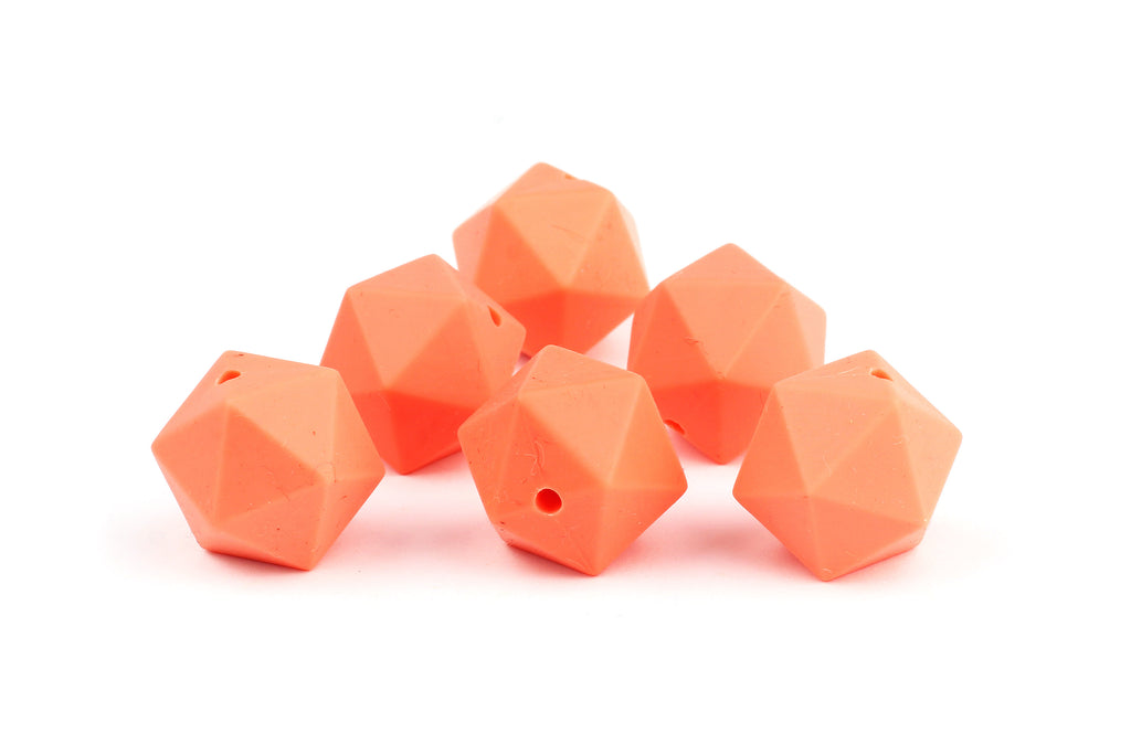 Kerrie Berrie Faceted Geometric Silicone Beads for Jewellery Making