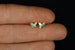 Kerrie Berrie Sterling Silver Gold Plated Butterfly Stud Earrings