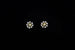 Kerrie Berrie Sterling Silver Gold Plated Snowflake Stud Earrings