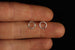 Kerrie Berrie Sterling Silver Modern Geometric Circle Hoop Stud Earrings