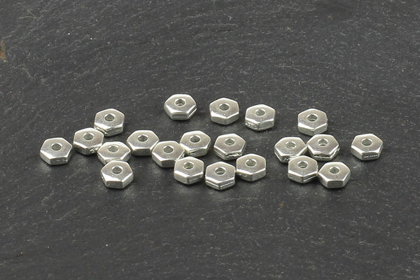 Kerrie Berrie UK Jewellery Making Spacer Beads in Silver