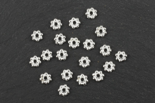 Kerrie Berrie UK Spacer Beads for Jewellery Making in Silver