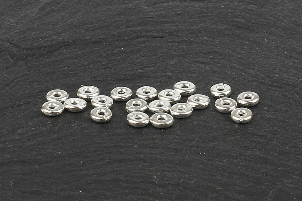 Kerrie Berrie UK Spacer Beads for Jewellery Making in Silver
