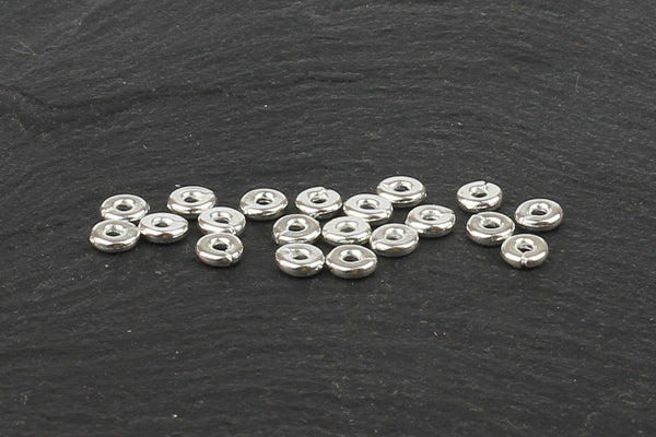 Kerrie Berrie UK Spacer Beads for Jewellery Making in Silver