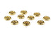 Kerrie Berrie UK Decorative Spacer Disc Beads for Jewellery Making in Gold