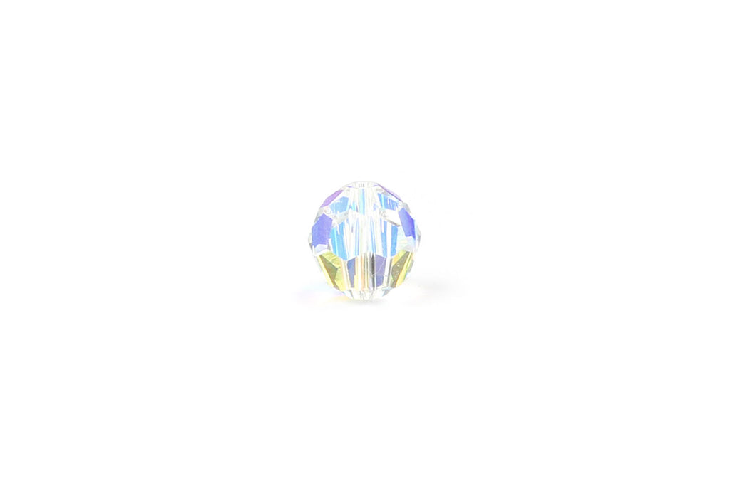 Kerrie Berrie Jewellery Making Supplies Round Swarovski Crystal Bead in AB Clear Crystal