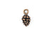 Kerrie Berrie UK Tierracast Copper Pine Cone Charm for Jewellery Making