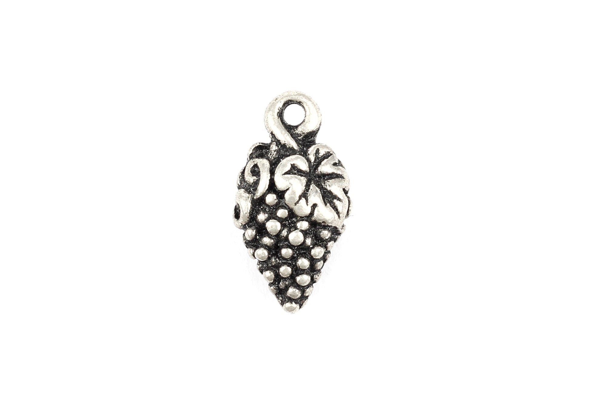 Silver Tierracast Grapes Charm KerrieBerrie Beads Jewellery