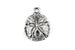 Kerrie Berrie UK Tierracast Silver Sand Dollar Charm for Jewellery Making