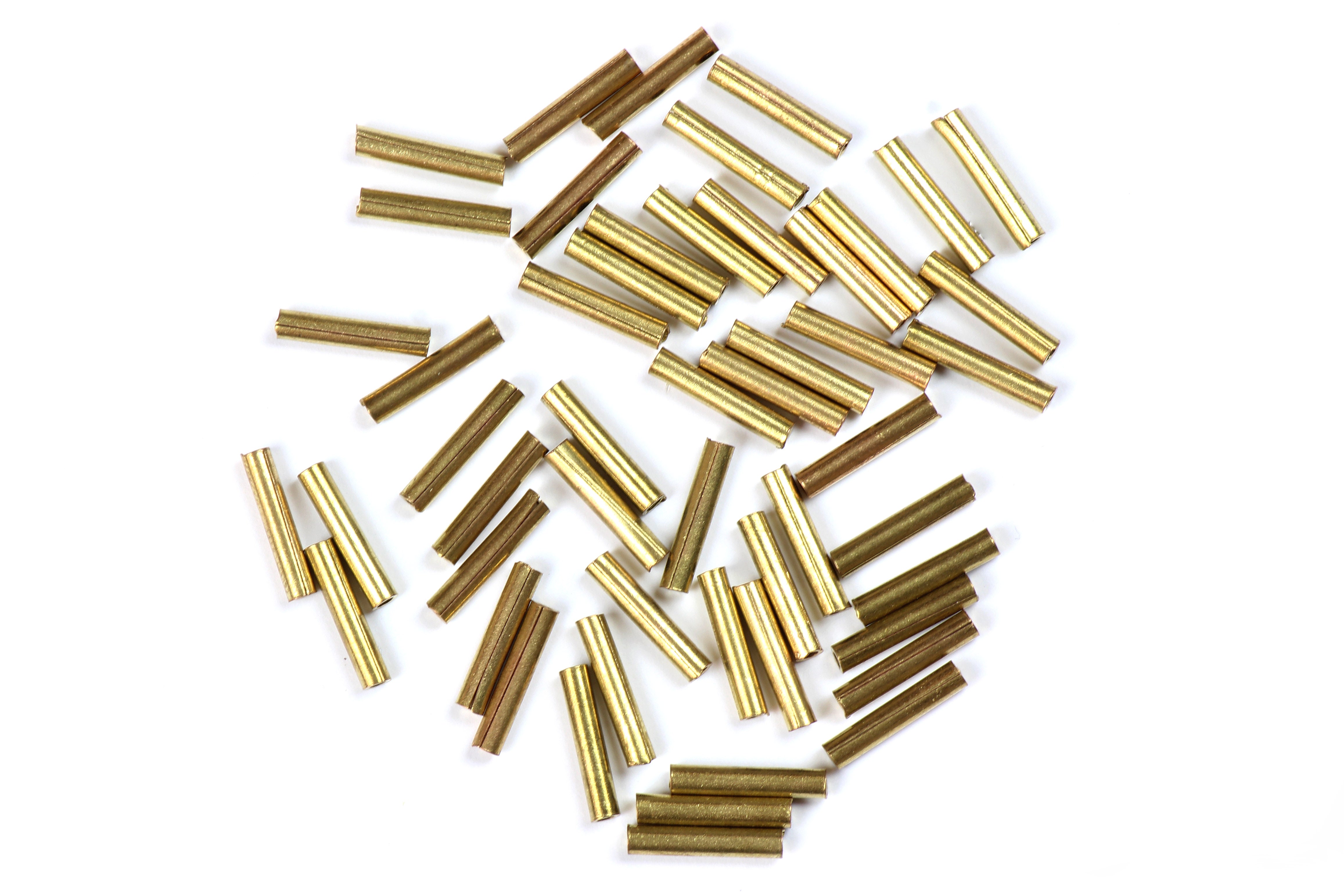 Brass Bugle Beads / Tubes – Approx. 13mm x 3mm – KerrieBerrie Beads &  Jewellery