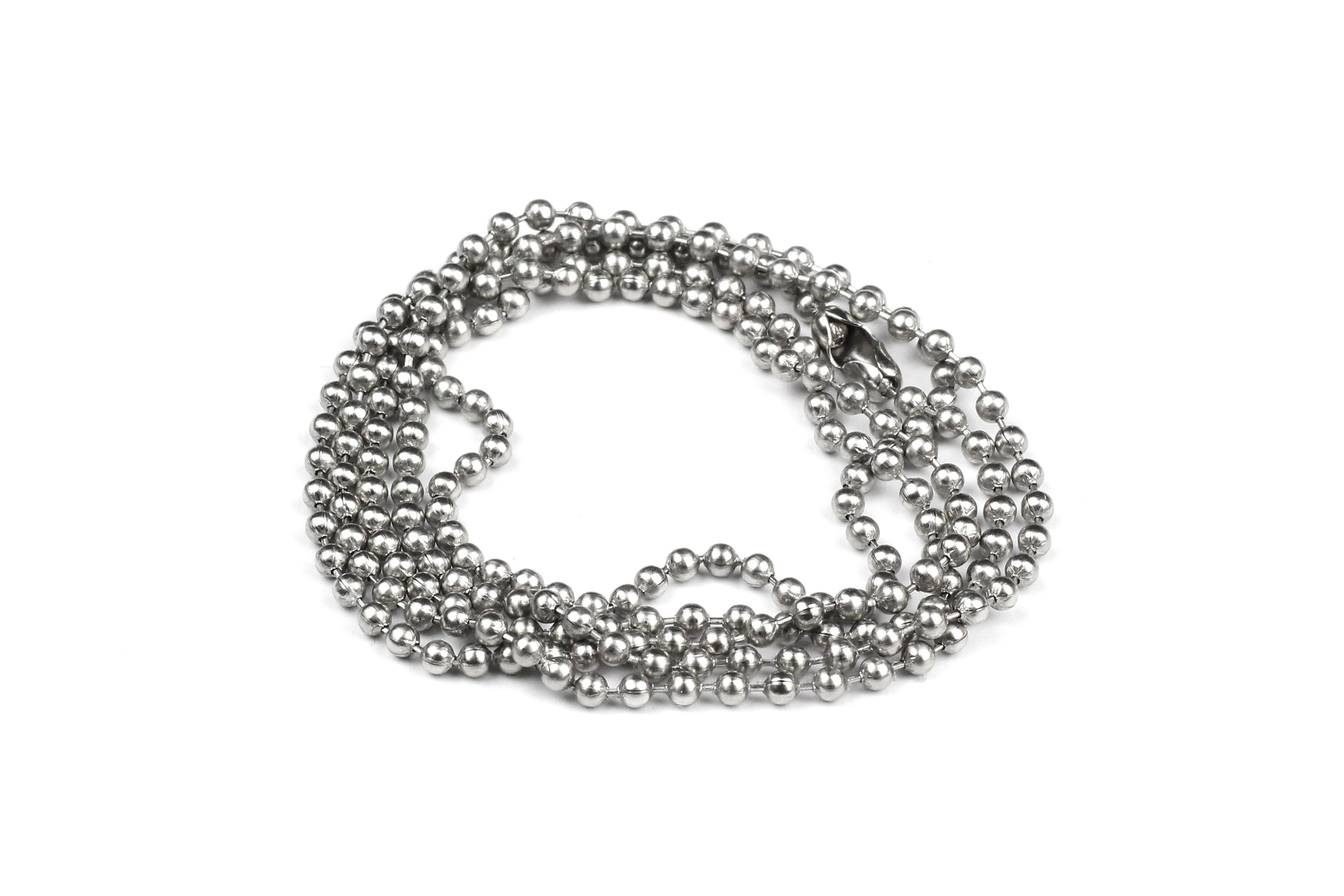 Stainless ball chain sale
