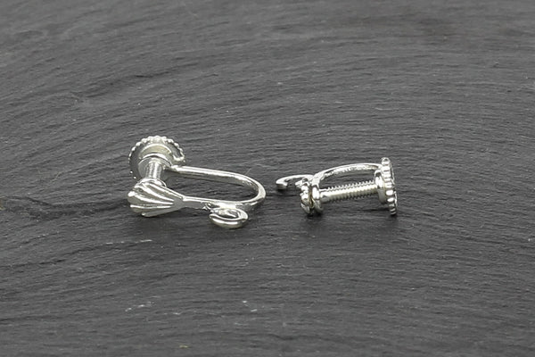 Kerrie Berrie Silver Screw On Earrings for Jewellery Making