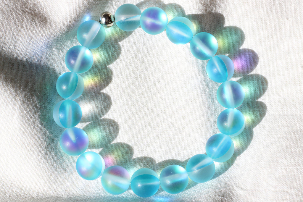 Kerrie Berrie Austrian Glow Glass Bead Bracelet in Blue