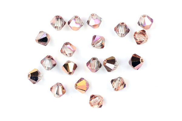 Kerrie Berrie Machine Cut Glass for Jewellery Making in rose gold
