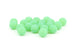 Matte Green Czech Glass Beads (20 beads)