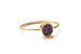 Kerrie Berrie Gold plated Drusy Delicate Druzy Crystal Stacking Ring Rainbow Round Circle