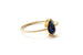 Kerrie Berrie Gold plated Drusy Delicate Druzy Crystal Stacking Rings Blue Teardrop