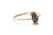 Kerrie Berrie Gold plated Drusy Delicate Druzy Crystal Stacking Ring Rainbow Teardrop