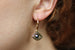 Gold Filled Hoop Earrings with Swarovski 'Evil Eye' Charms