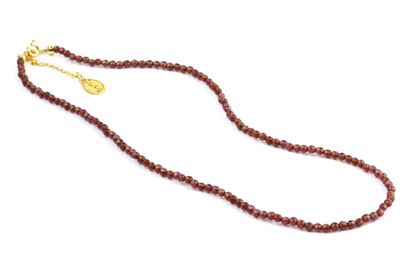 Kerrie Berrie UK Semi Precious Jewellery Delicate Garnet Necklace