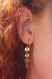 Kerrie Berrie Handmade Gold Star Dangle Drop Earrings From Star Collection