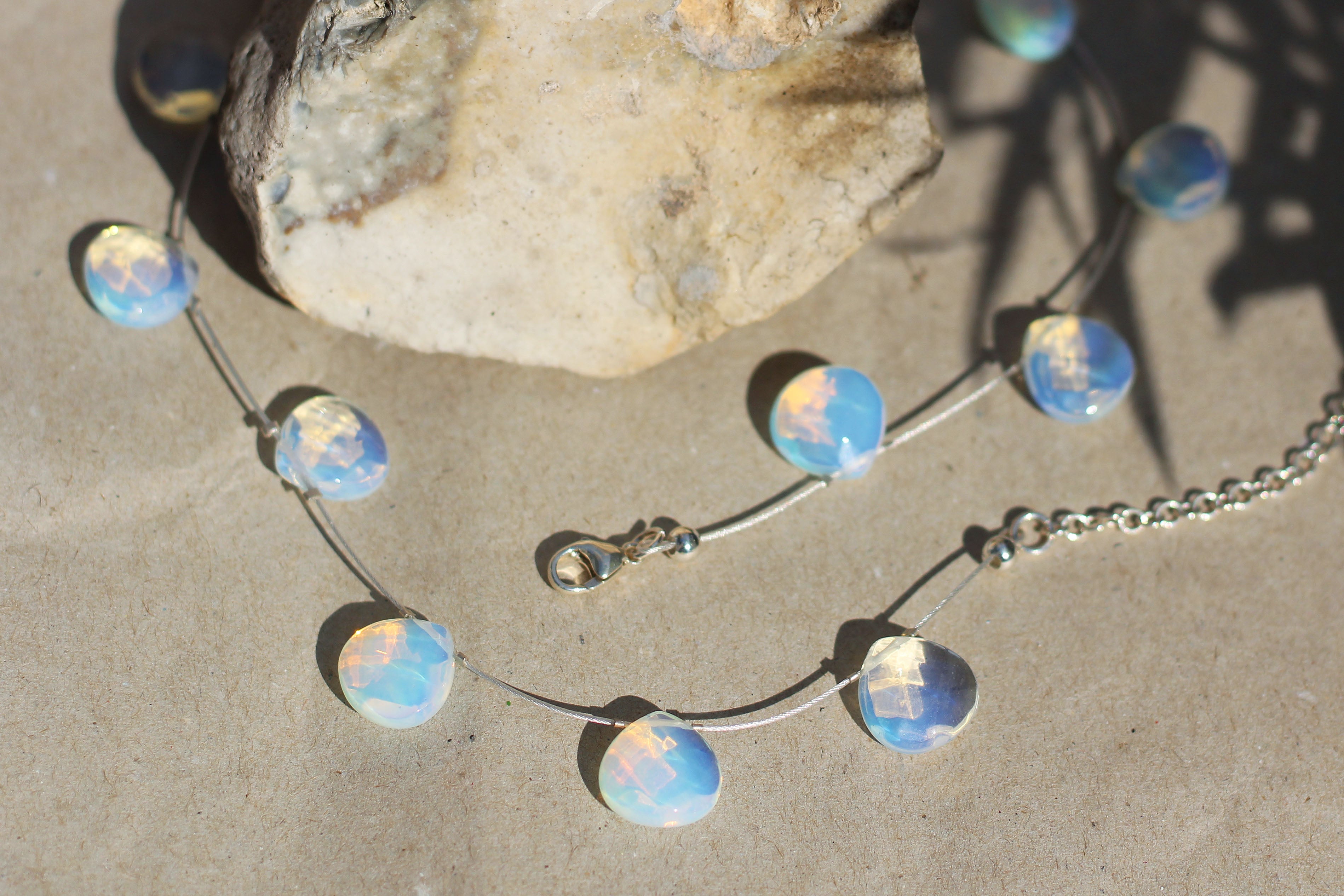 Opalite crystal necklace hotsell
