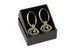 Gold Filled Hoop Earrings with Swarovski 'Evil Eye' Charms
